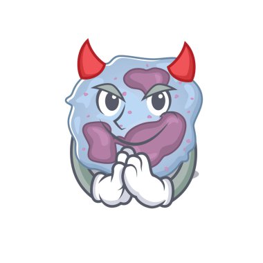 Şeytan lökosit hücre çizgi filmi karakter tasarımı