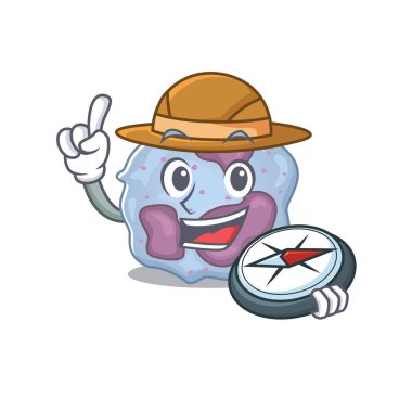 Lökosit hücre stilize Explorer bir pusula var