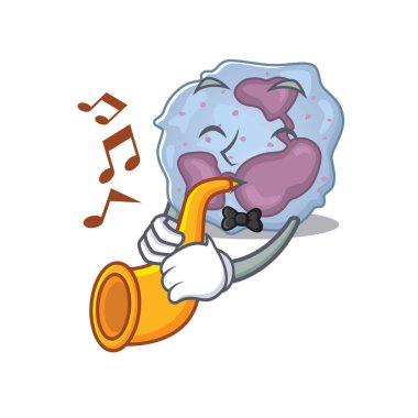 Lökosit hücre performansının trompetli çizgi film karakteri