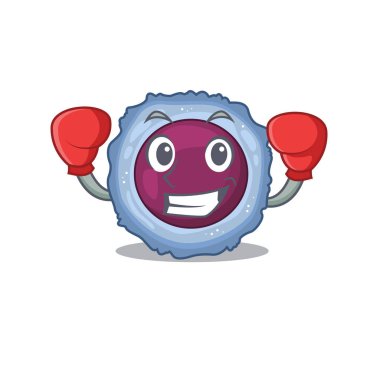 Spor Boksu lenfosit hücre maskotu tarzı