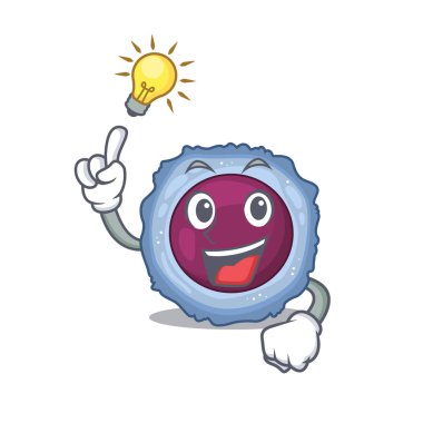 Lenfosit hücre çizgi film karakteri tasarımı hakkında bir fikrim var.