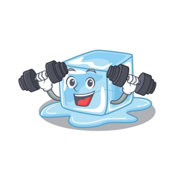 Spor fitness egzersiz kübü. Koltuk değneği kullanıyor.