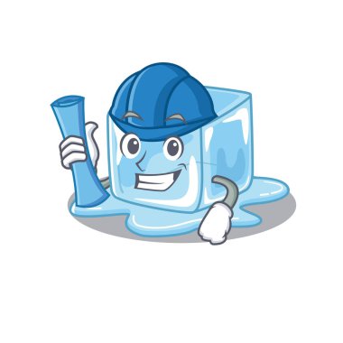 Zarif Mimari buz küpü mavi iz ve mavi miğfere sahip