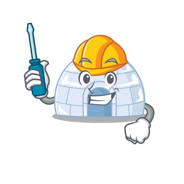 Çizgi film karakteri tarzında güzel bir otomotiv iglosu.