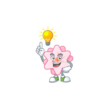 Çin pembe çiçek çizgi film karakteri tasarımı hakkında bir fikrim var.