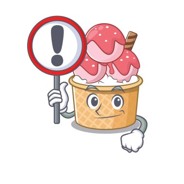 Soğuk ve komik dondurmalar bir işaret kaldırdı.