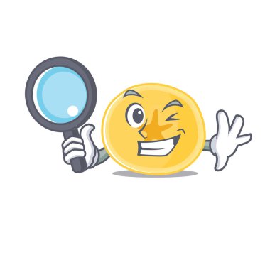 Havalı ve akıllı muz cipsleri Dedektif çizgi film maskotu tarzı