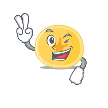 Muz cipslerinin gülen maskotu İki parmaklı çizgi film karakteri