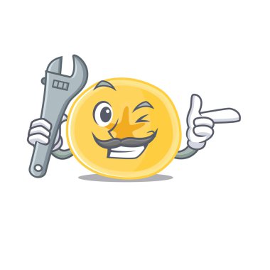 Akıllı mekanik muz cipsi çizgi film karakteri tasarımı