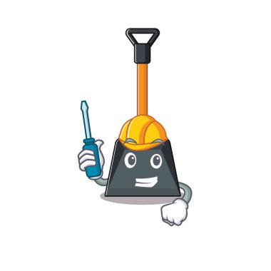 Çizgi film karakteri tarzında havalı bir kar küreği.