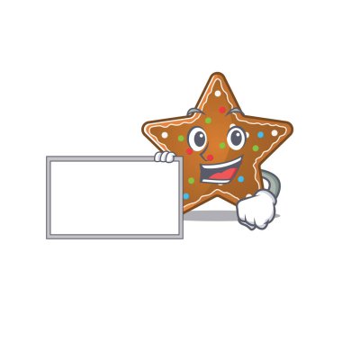 Tahtalı komik zencefilli kurabiye karakter tasarımı