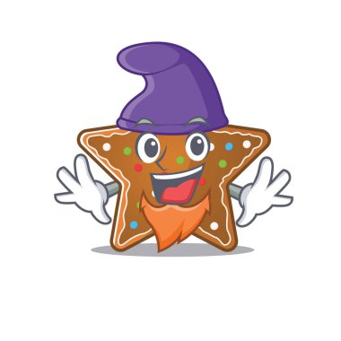 Komik zencefilli kurabiye çizgi film maskotu Elf rolünde