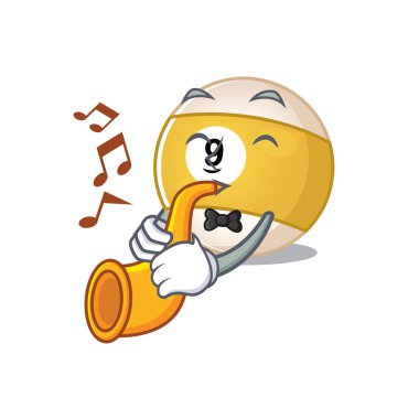 Trompetli bilardo topu performansının çizgi film karakteri.