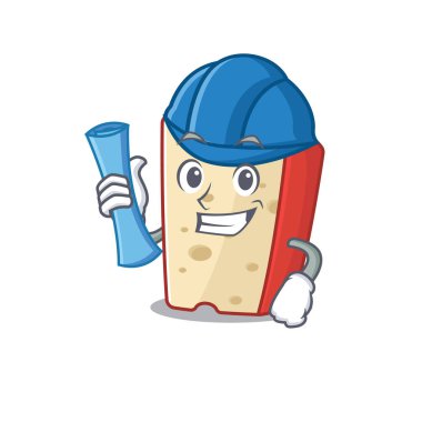 Zarif Mimari Hollanda peyniri mavi iz ve mavi miğferli