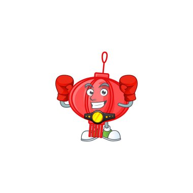 Mutlu Yüz Boks Çin Lampion çizgi film karakteri tasarımı