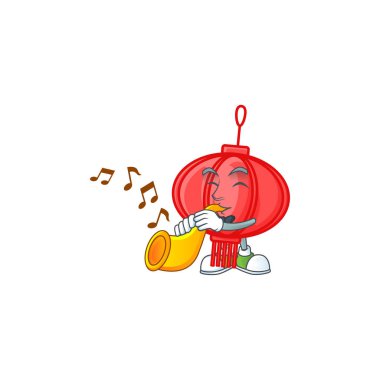 Çince Lampion performansının trompetli çizgi film karakteri.