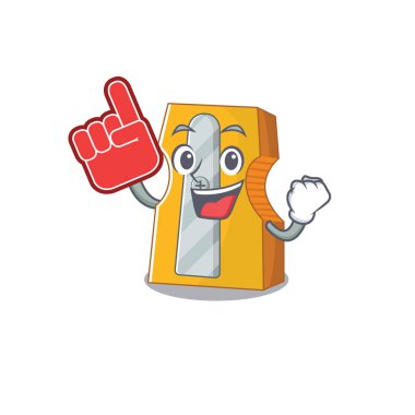 Kalem açacağı maskot tarzı köpük parmak.