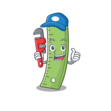 Maskot resim tarzında Cool Plumber hükümdarı