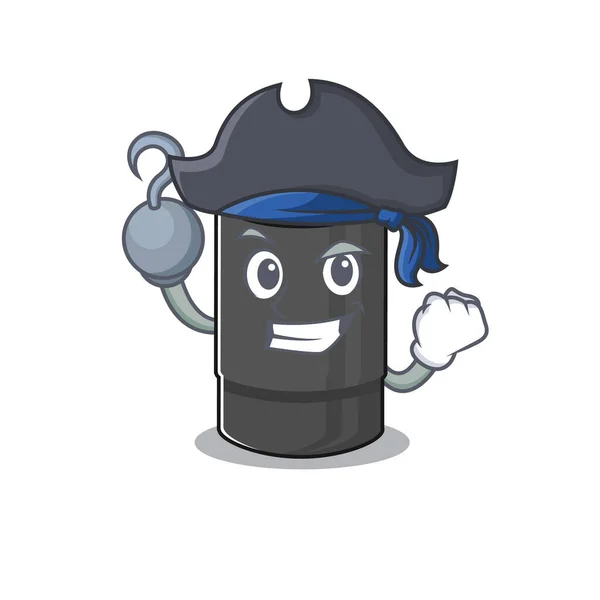 Cool and funny oil filter cartoon style wearing hat — 스톡 벡터