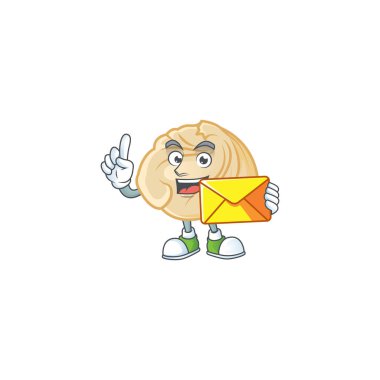 Zarflı köfte maskotu tasarımı.