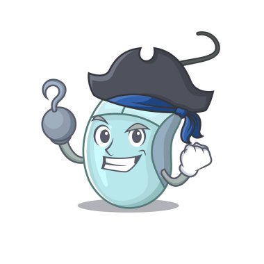 havalı ve komik bilgisayar fare çizgi film stili şapka takıyor