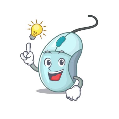 Bilgisayar faresi çizgi film karakteri tasarımının bir jestini yapın.