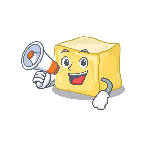 Ikona kremowego masła o megafonie — Wektor stockowy