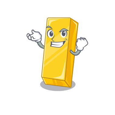 Mutlu özgüven Başarılı altın çizgi film karakteri tarzı