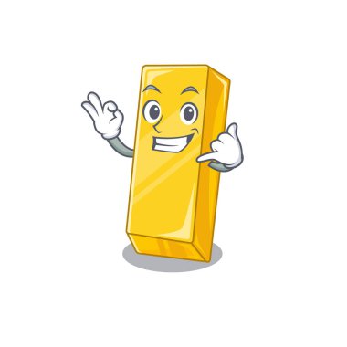 Bana komik altın külçeli maskot resmi de.