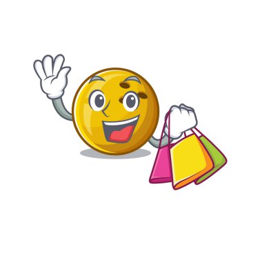 Mutlu, zengin bir bowling topu el sallıyor ve alışveriş torbası tutuyor.