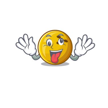 Bowling topu çizgi film karakteri gibi çılgın bir yüzü var.