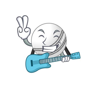Kriket topunun gitar performansının maskotu.