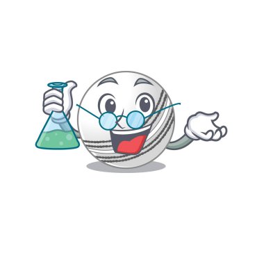 Cam tüplü akıllı Profesör kriket topu çizgi film karakteri