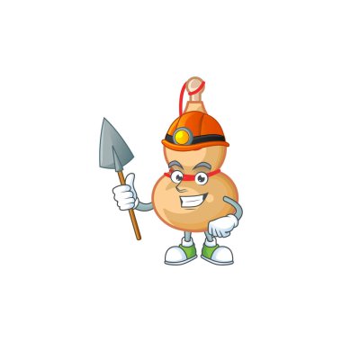 Havalı akıllı Miner Çin şarabı şişesi çizgi film karakteri tasarımı