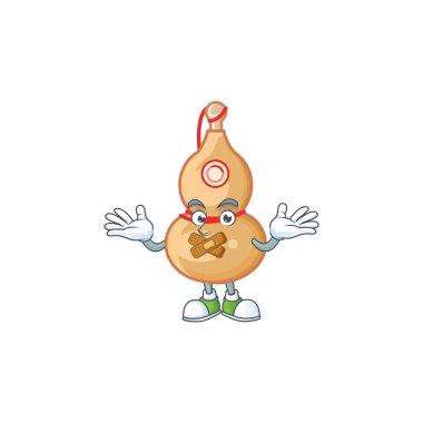 Çin şarabı şişesi maskot karakter tasarımının sessiz bir jesti.