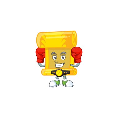 Mutlu Yüz Boks Çinli altın tomar karakter tasarımı