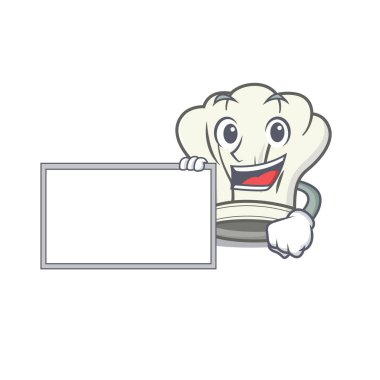 Komik aşçı şapkası çizgi film karakter tasarım stili.