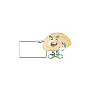 Neşeli pierogi çizgi film karakteri.