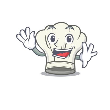 Dost canlısı aşçı şapkası çizgi film karakter tasarımı