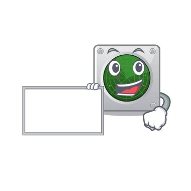 Pano ile komik radar çizgi film karakter tasarım biçimi