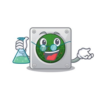 Cam tüplü akıllı profesör radar karakteri