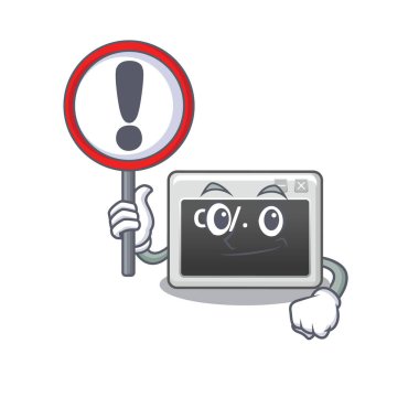 serin ve komik komut penceresi bir İşaret kaldırdı