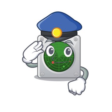 Radar karikatür maskotu polis memuru rolünde oynadı.