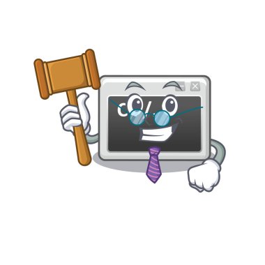 Maskot karakter tarzında Akıllı Yargıç komut penceresi