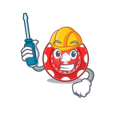 Çizgi film karakteri tarzında havalı otomotiv kumar fişleri