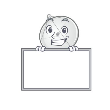 Uydu anteninin tahtayla sırıttığı sevimli bir resim.