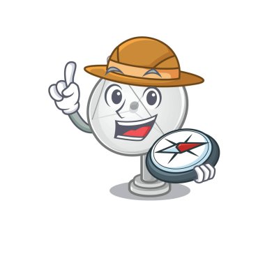 Uydu çanağı biçimlendirilmiş Explorer 'ın bir pusulası var