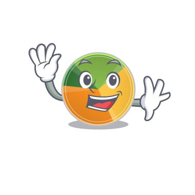 Arkadaş canlısı pasta grafiği çizgi film karakteri tasarımı