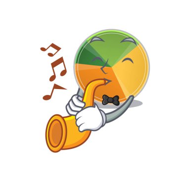 Trompetli çizgi film karakteri performansı