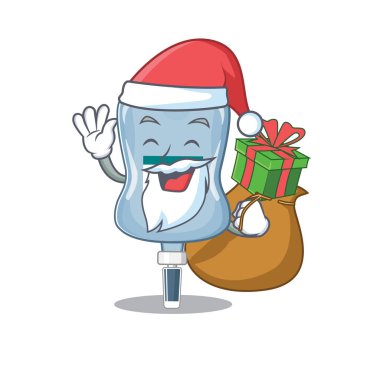 Santa saline çanta Çizgi film karakteri tasarımı hediye kutusuna sahip